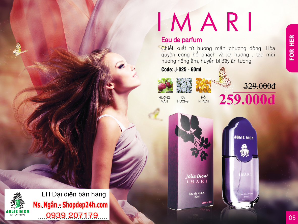 [Jolie Dion] Nước hoa nữ Imari EDP 60ml