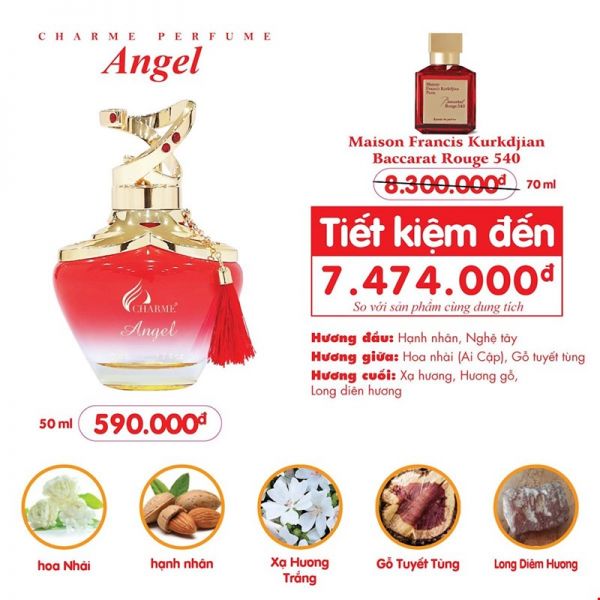[Charme] Nước Hoa Nữ Charme Angel 50ml